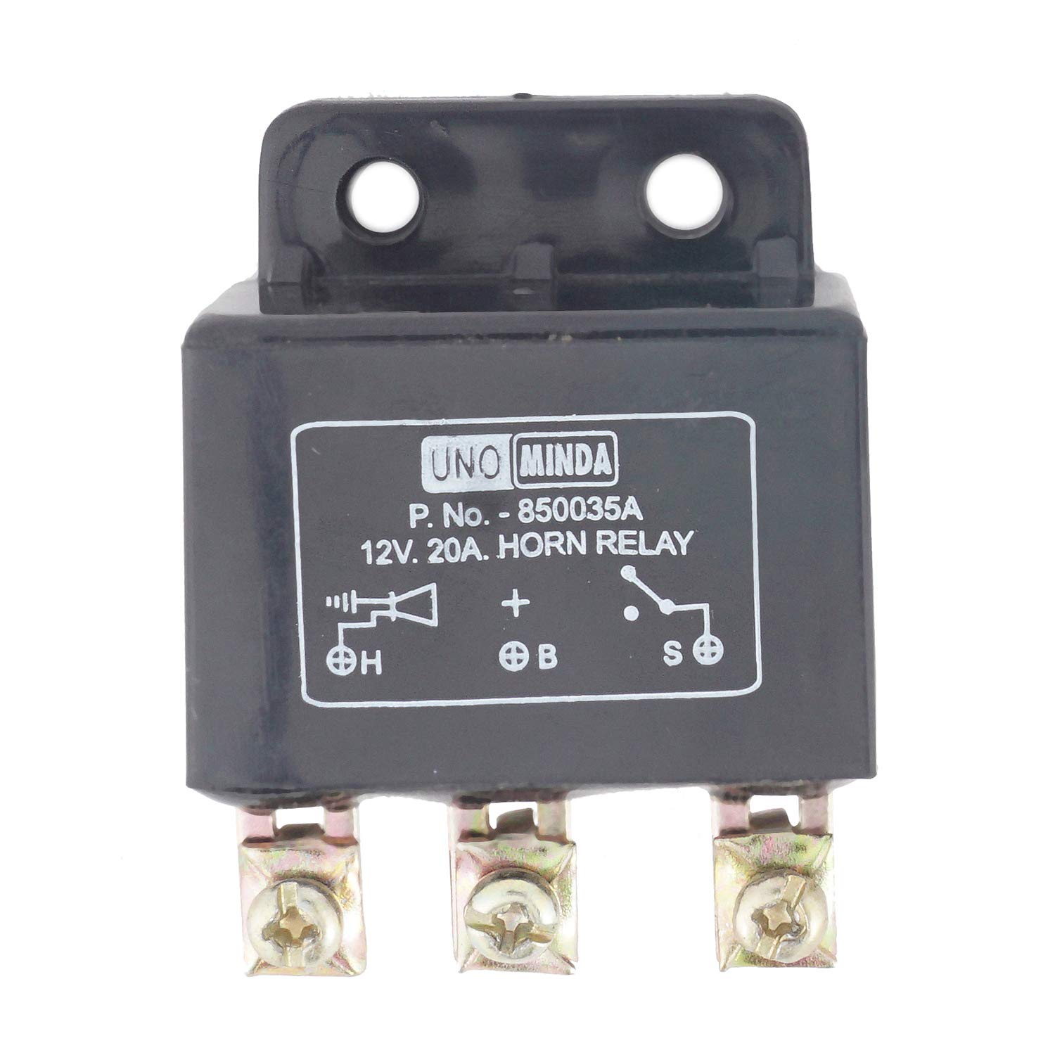 Uno Minda 850035A HORN RELAY - 3 PIN (PLASTIC BODY)- WATERPROOF - 12V DC For-UNIVERSAL 